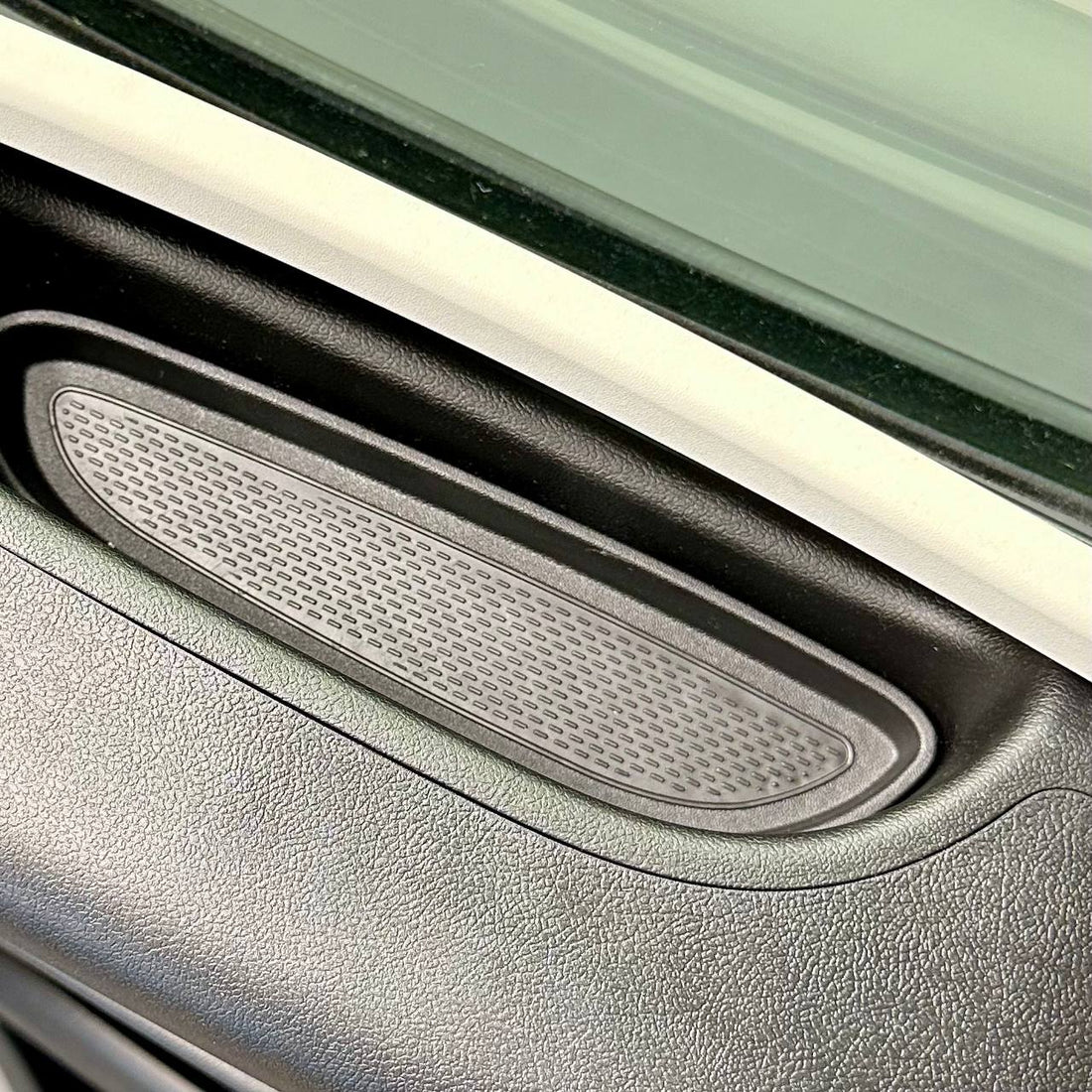 For Fiat Ducato RAM ProMaster Rubber Door Pocket Liner Inserts - Black - Van-X | Premium Door Storage Solution
