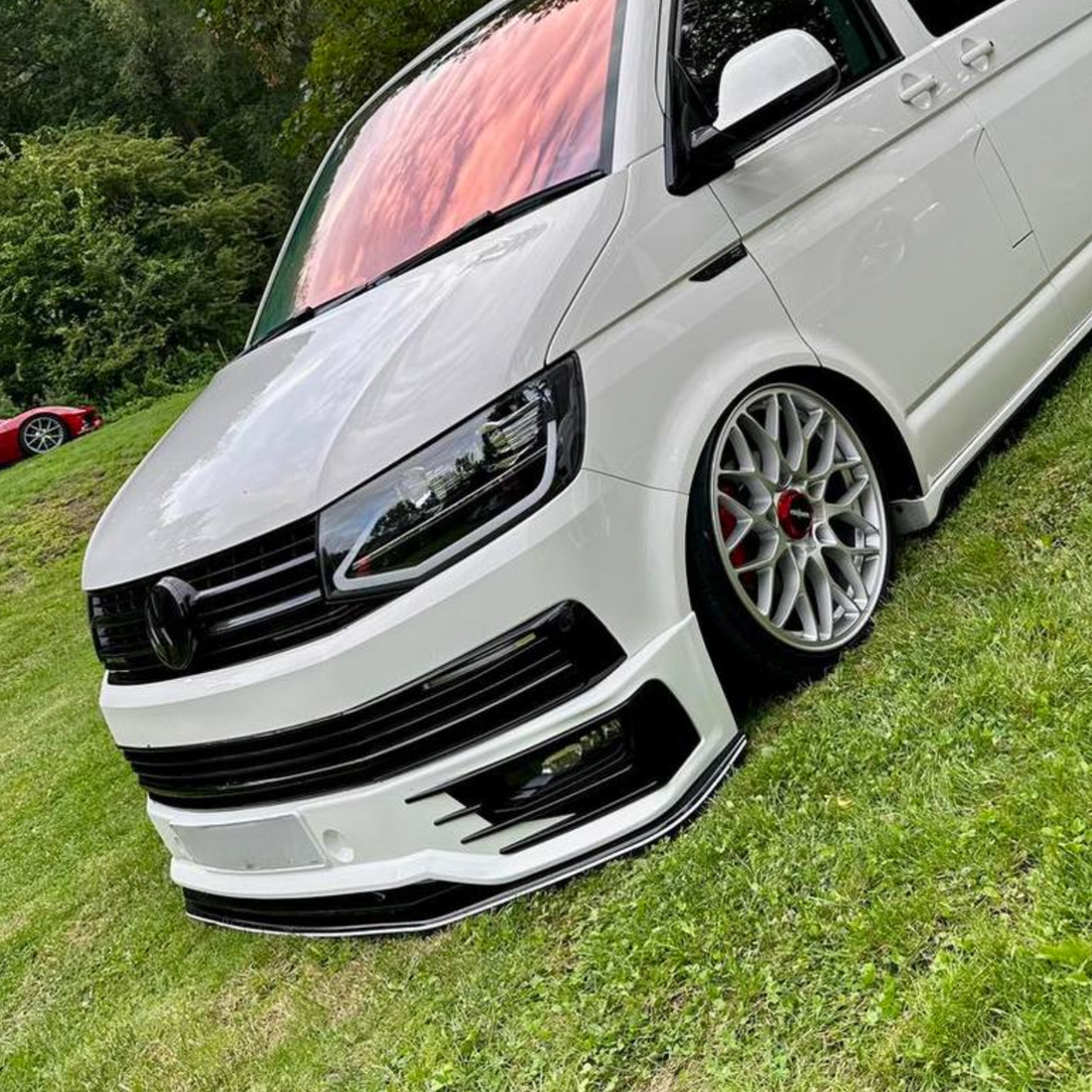 For VW T5.1 Transporter Front Sportline Spoiler & Splitter – T5-X Styling, Painted & Ready to Fit | Van-X