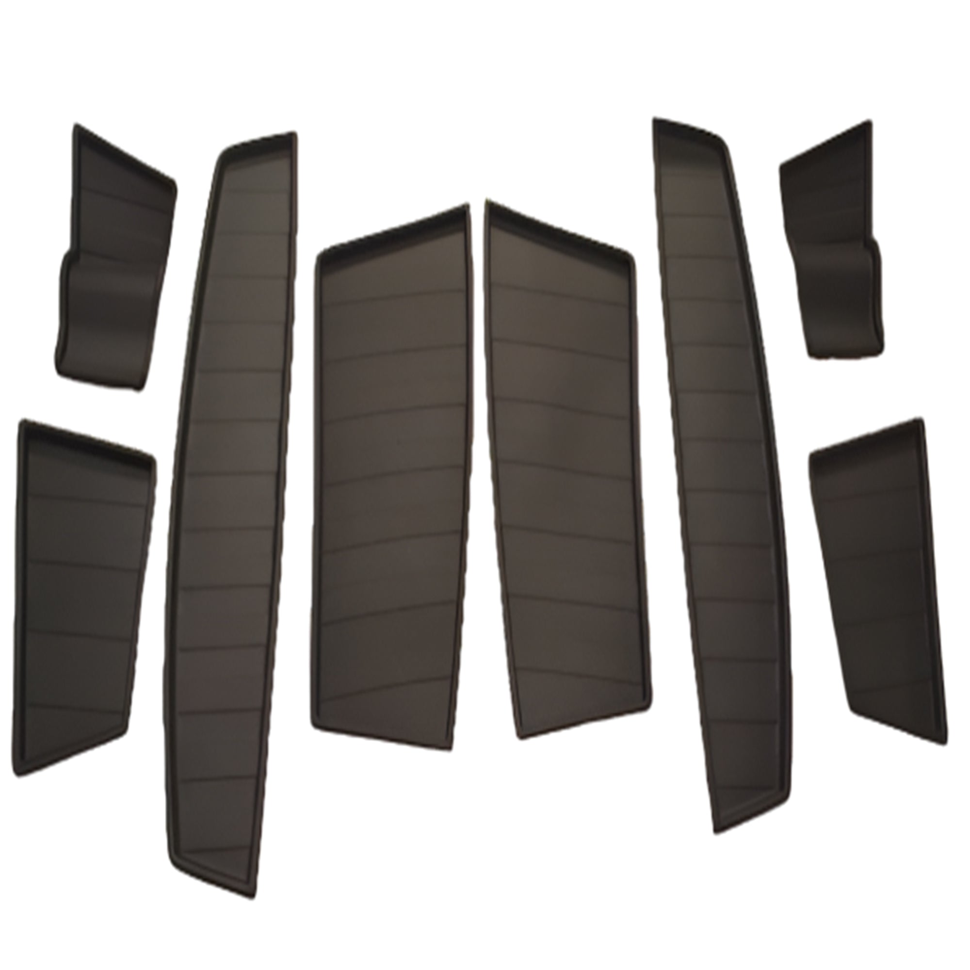 For Citroën Dispatch Door Pocket Rubber Inserts & Mats – Black Interior Storage Liners