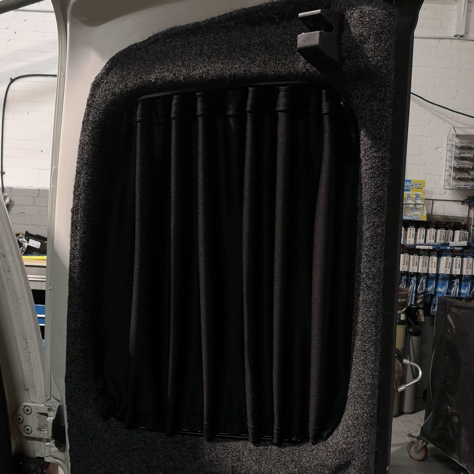 For Vauxhall New Vivaro Premium blind 1 x Barn door Window Curtains