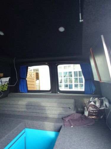 For VW T6 Transporter Premium 1 x Barndoor Window Curtain Van-X
