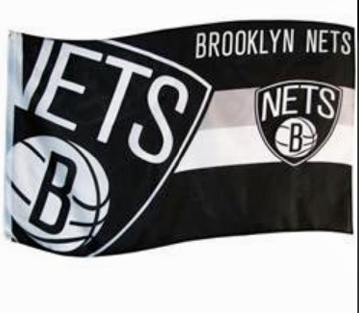 Brooklyn nets  NBA horizon flag 5ft x 3ft with eyelets