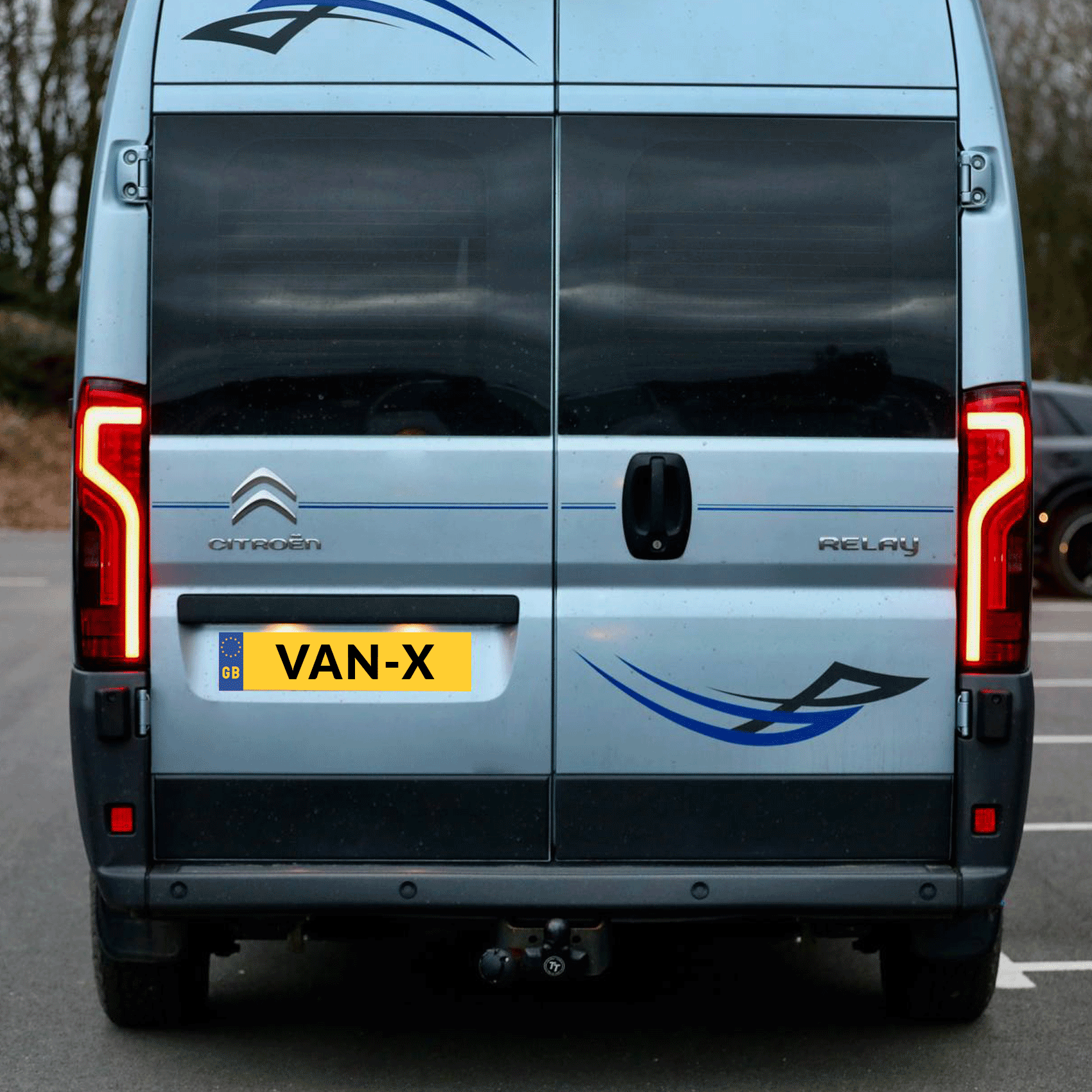 For Citroen Relay Full LED Rear Lights Cluster - Tail Light, Rear Light Unit, Smoked Replacement - Van-X