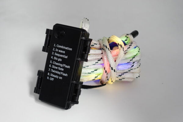 Estella LED rope light guy line for tent and awning white multicolour