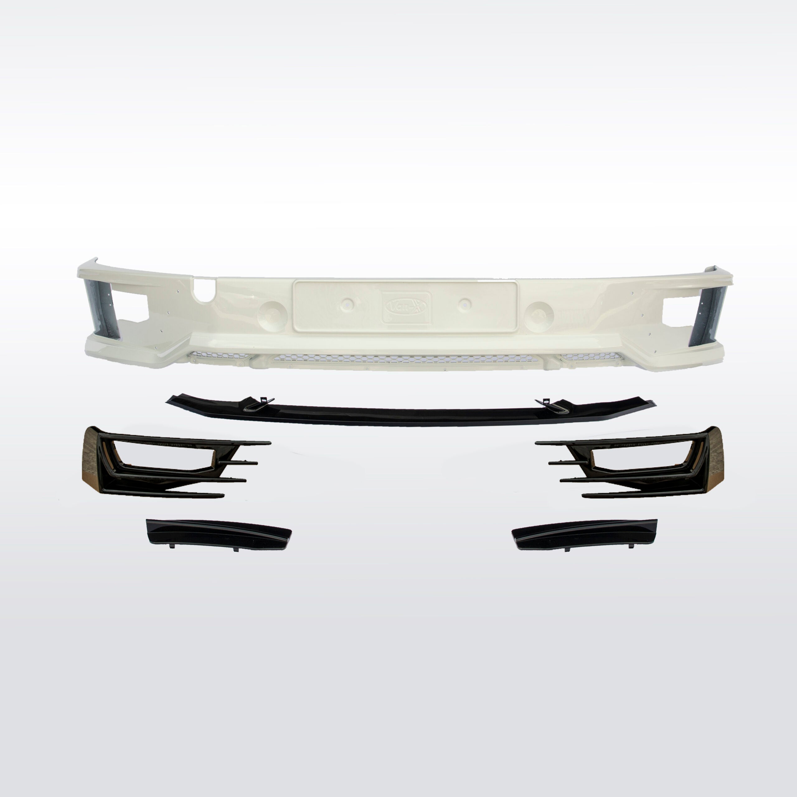 For VW T5.1 Transporter Front Sportline Spoiler & Splitter – T5-X Styling, Painted & Ready to Fit | Van-X