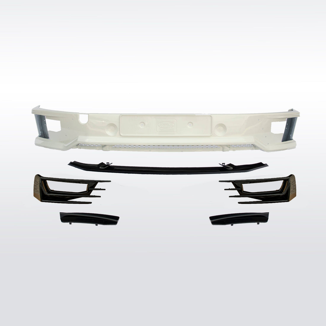 For VW T5.1 Transporter Front Sportline Spoiler & Splitter – T5-X Styling, Painted & Ready to Fit | Van-X