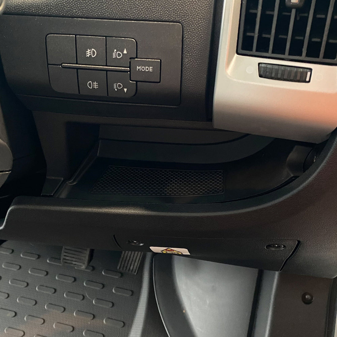 For Peugeot Boxer Lower Dashboard Rubber Inserts/Mats Black | Auto-Trail Motorhome & Camper | Van-X