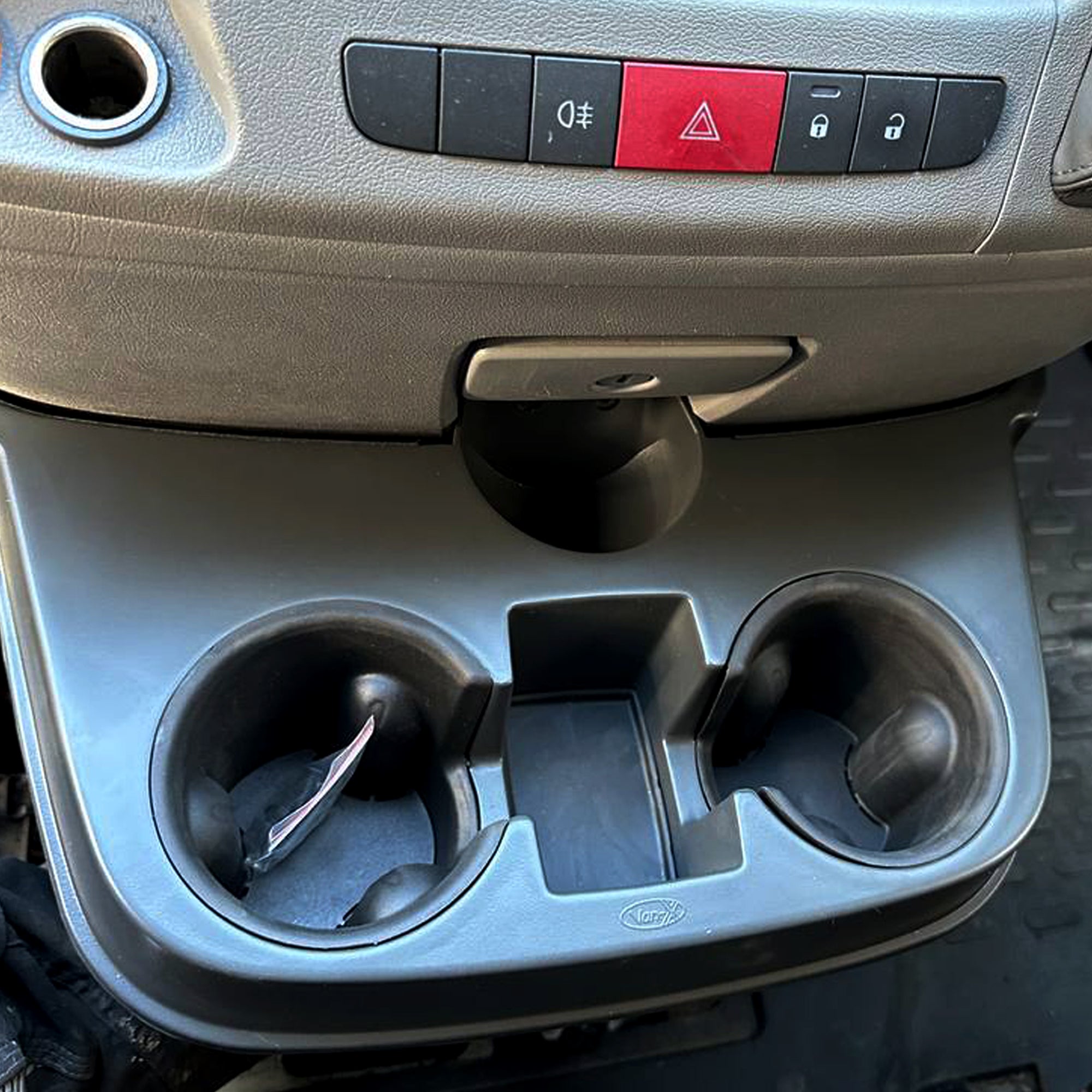 For Peugeot Boxer Cupholder Console - Grey | Van-X