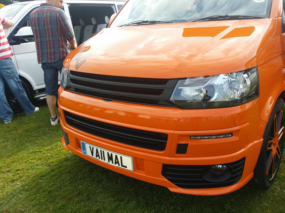 For VW T5.1 Transporter Van Front Styling Matte Package (3pcs) Painted and Ready to Fit