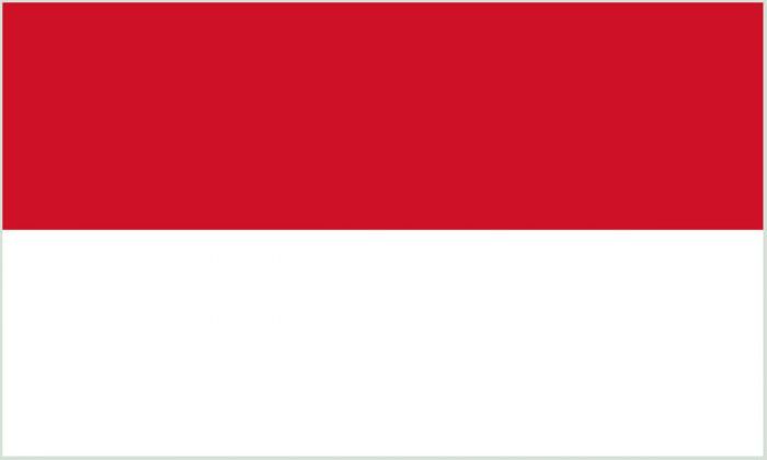 Indonesia flag 5ft x 3ft polyester with eyelets