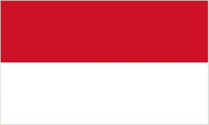 Indonesia flag 5ft x 3ft polyester with eyelets