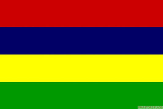 Mauritius flag 5ft x 3ft polyester with eyelets