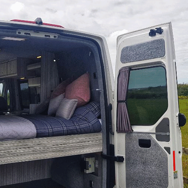 For Peugeot Boxer Premium Window Curtain - Black/Grey - Custom Bundle Option | Van-X