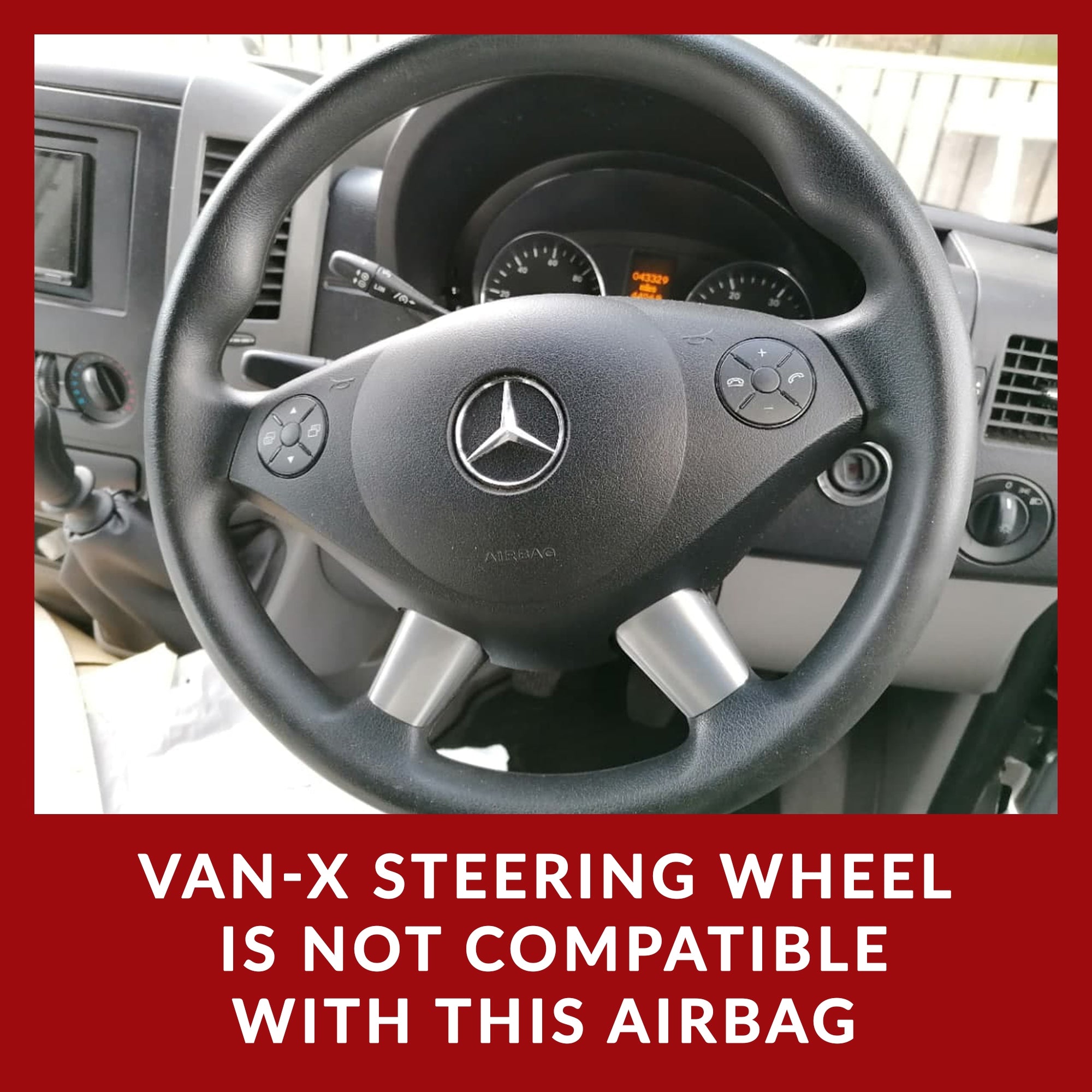 For Mercedes Dodge Sprinter Leather Steering Wheel | Premium Steering Wheel Upgrade | Van-X