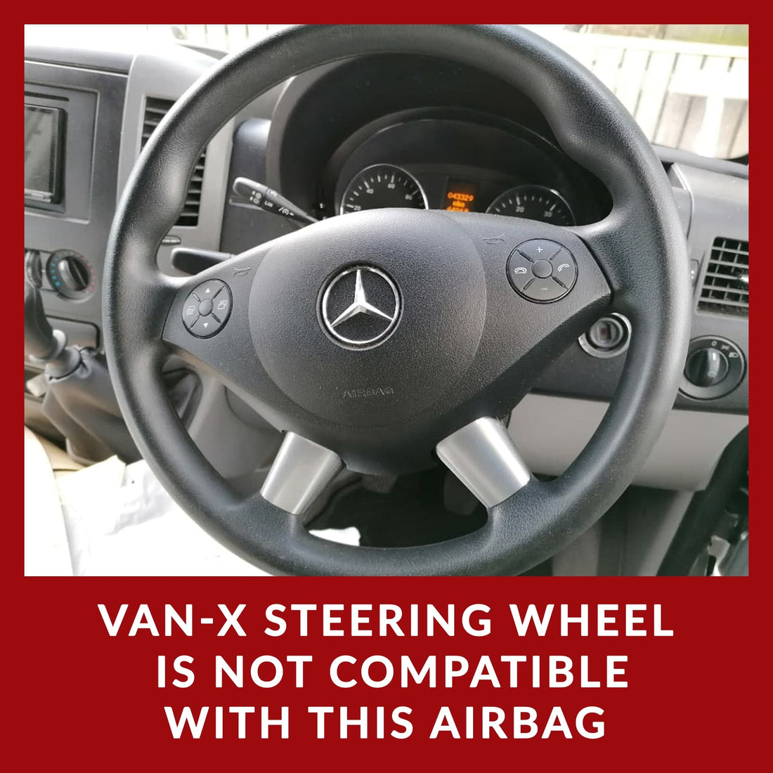 For Mercedes Dodge Sprinter Leather Steering Wheel | Premium Steering Wheel Upgrade | Van-X