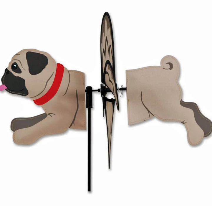 Pug ground or garden windspinner 17"