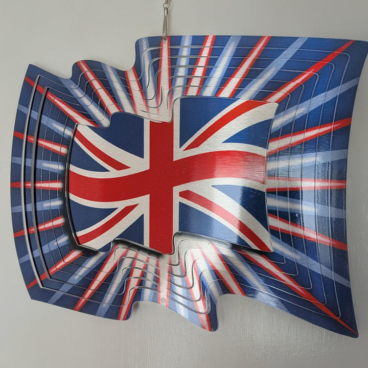 Union flag Union jack UK flag 12 inch garden windspinner