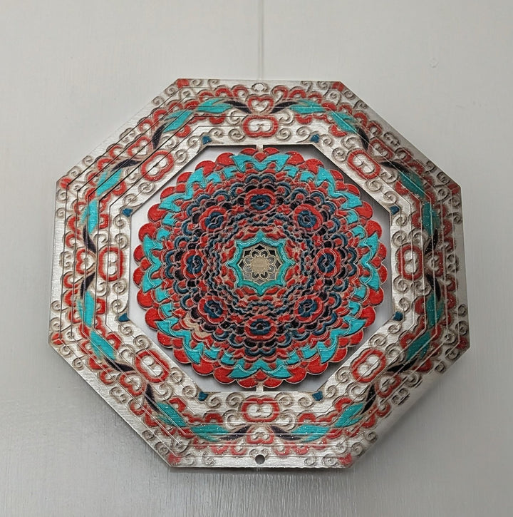 Octagon 6 inch garden windspinner