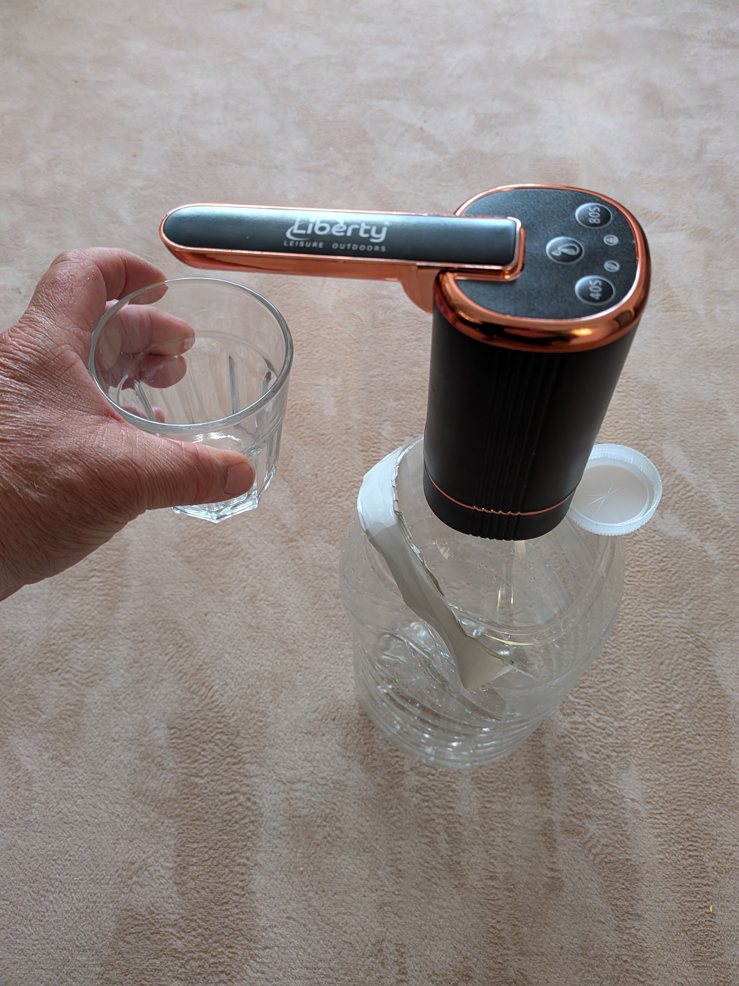 Liberty smart folding water tap usb rechargeable universal tap