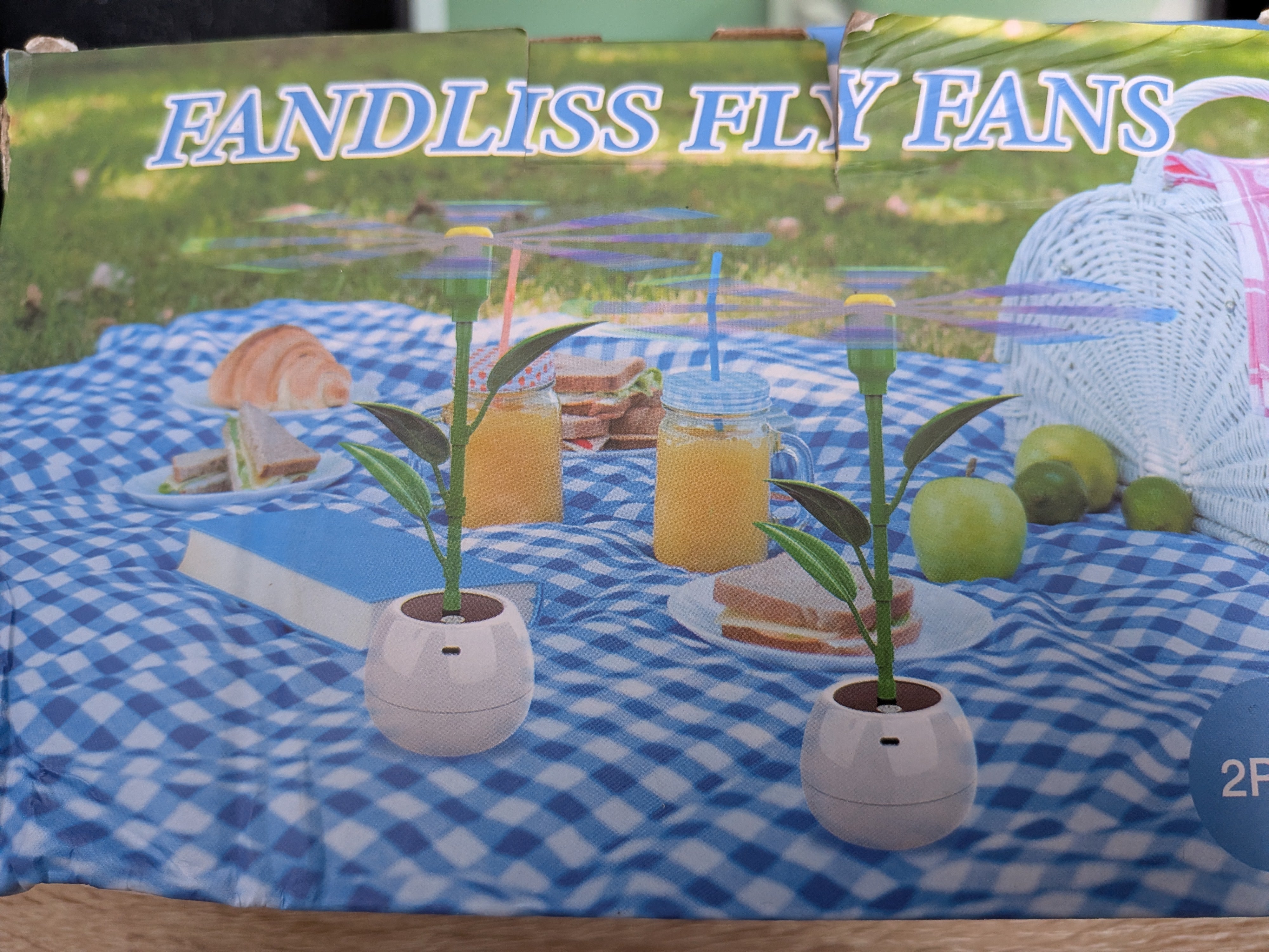 Fandliss fly fan twin pack fly repellant fan