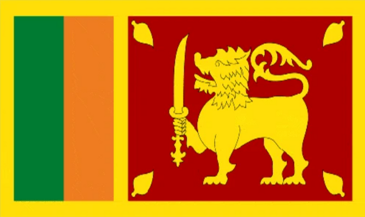 Sri Lanka flag 5ft x 3ft with two eyelets