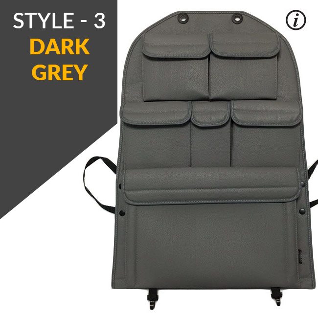 For Ford Transit Custom Leatherette Captain Seat Back Organiser Campervan Storage - Van-X