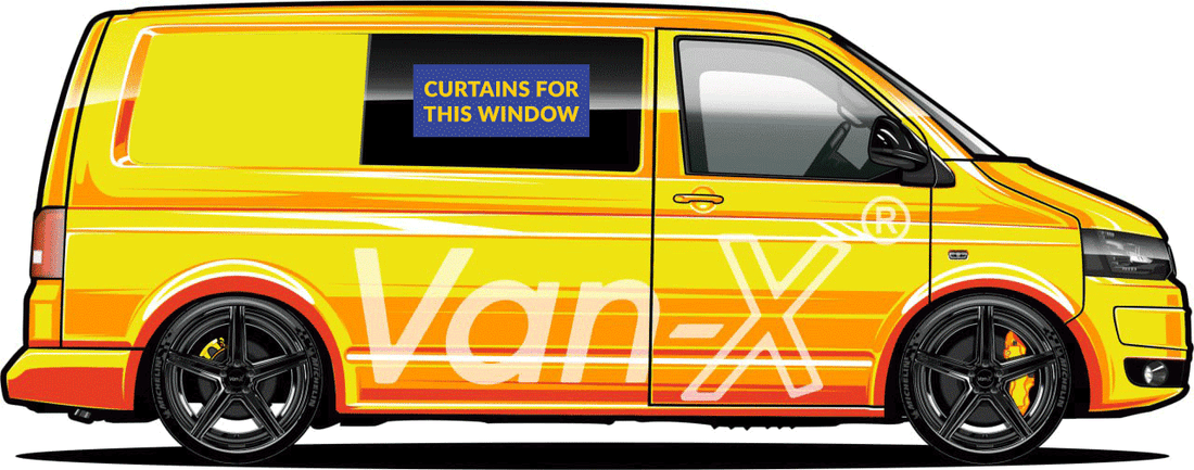 For Mercedes Vito MK2 Bare-Metal Window Curtains Eco-Line - Grey | Van-X