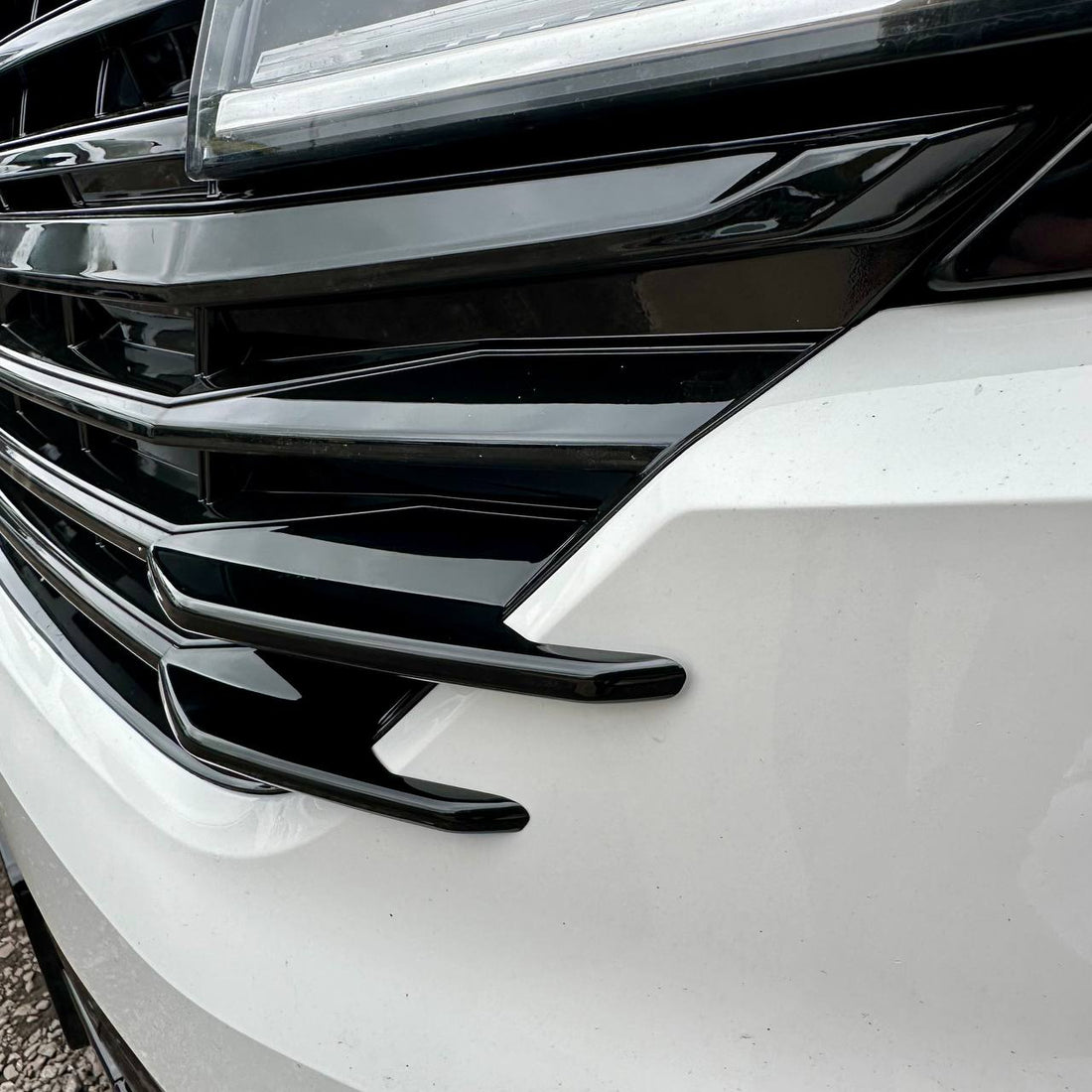 For VW T6.1 Front Grille Side Fins – Gloss Black Finish (Set of 4) | Van-X