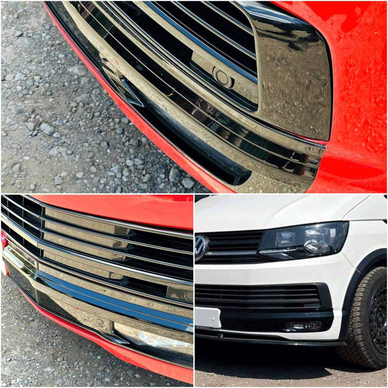 For VW T6 Highline Front Bumper XL Grille | Textured ABS Upgrade | Van-X