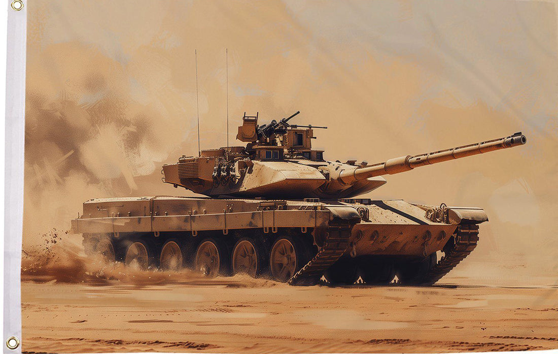 Tank flag 5ft x 3ft with eyelets