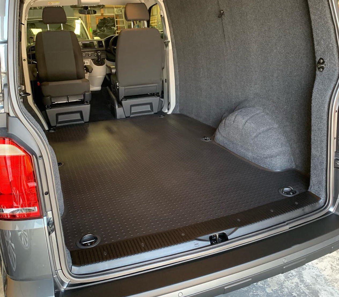 For VW T6 Transporter V2 Rear Tailgate Threshold Cover Plastic Full Length | Van-X