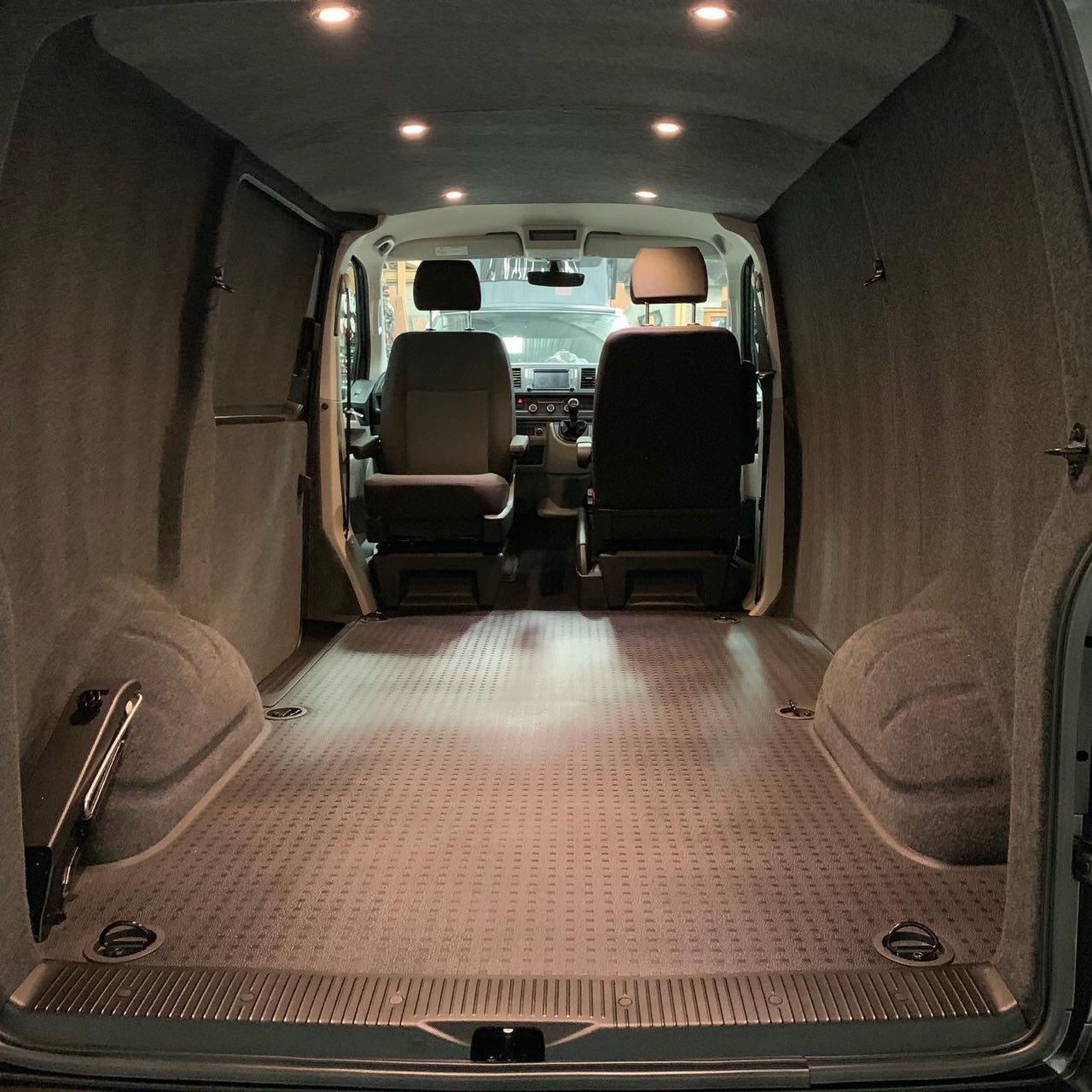 For VW T5/T5.1 Transporter V2 Rear Tailgate Threshold Cover Full Length Plastic | Van-X