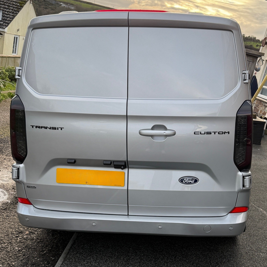 For New Ford Transit Custom 2024-2026 Full LED Rear Lights | Smoked Tail Light Upgrade | Van-X