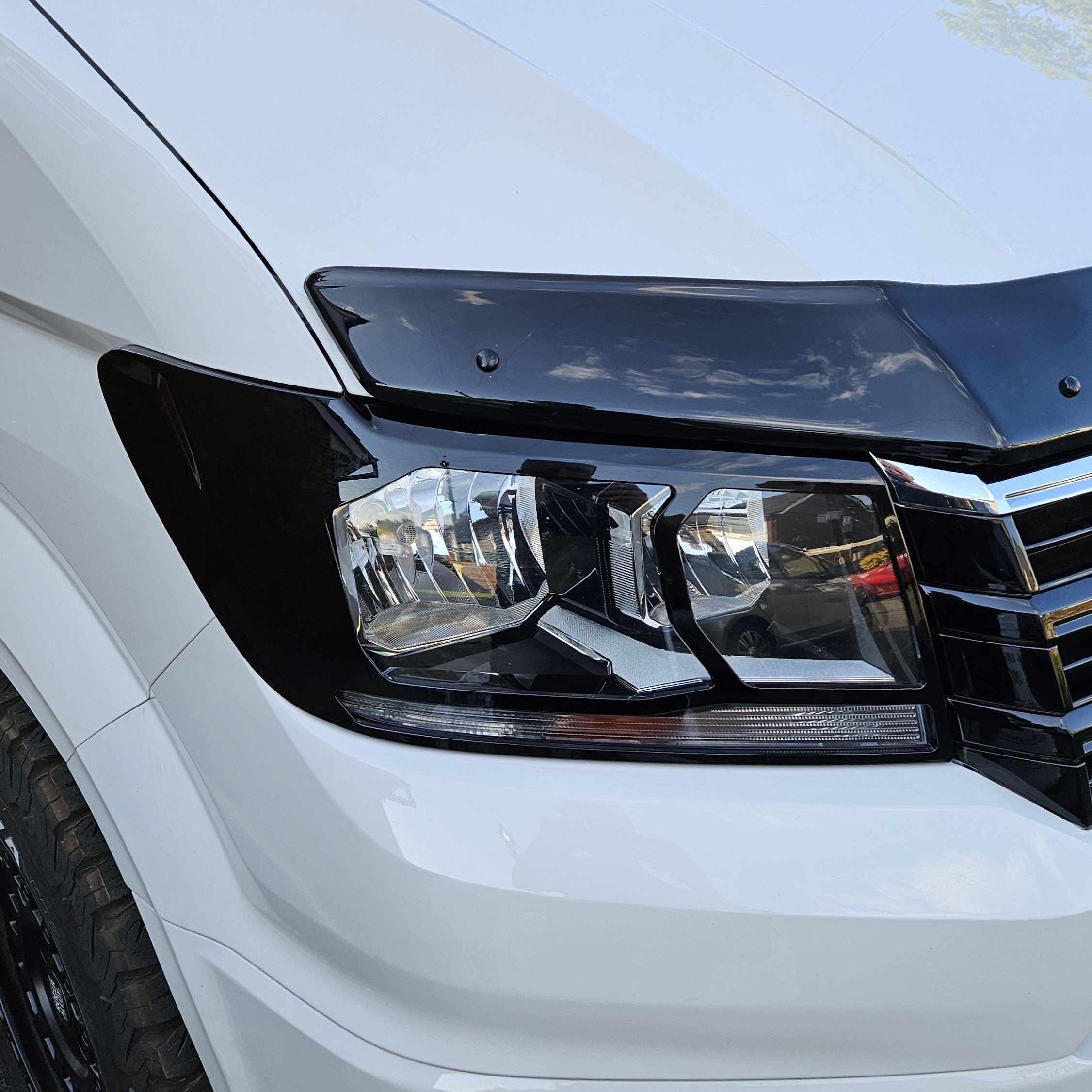 For MAN TGE Headlight Guards – Gloss Black – Premium Protection | Van-X