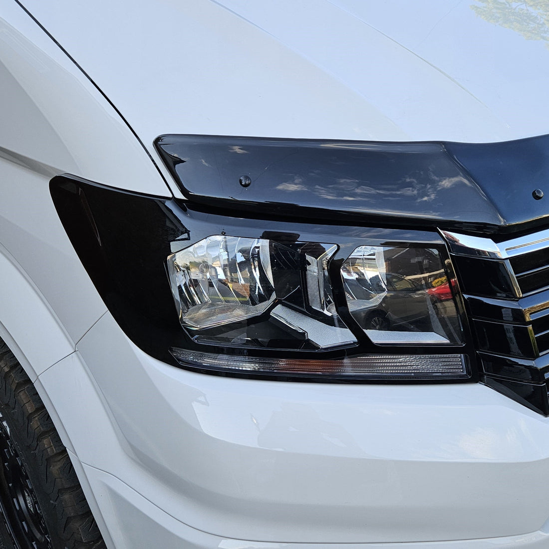 For MAN TGE Headlight Guards – Gloss Black – Premium Protection | Van-X