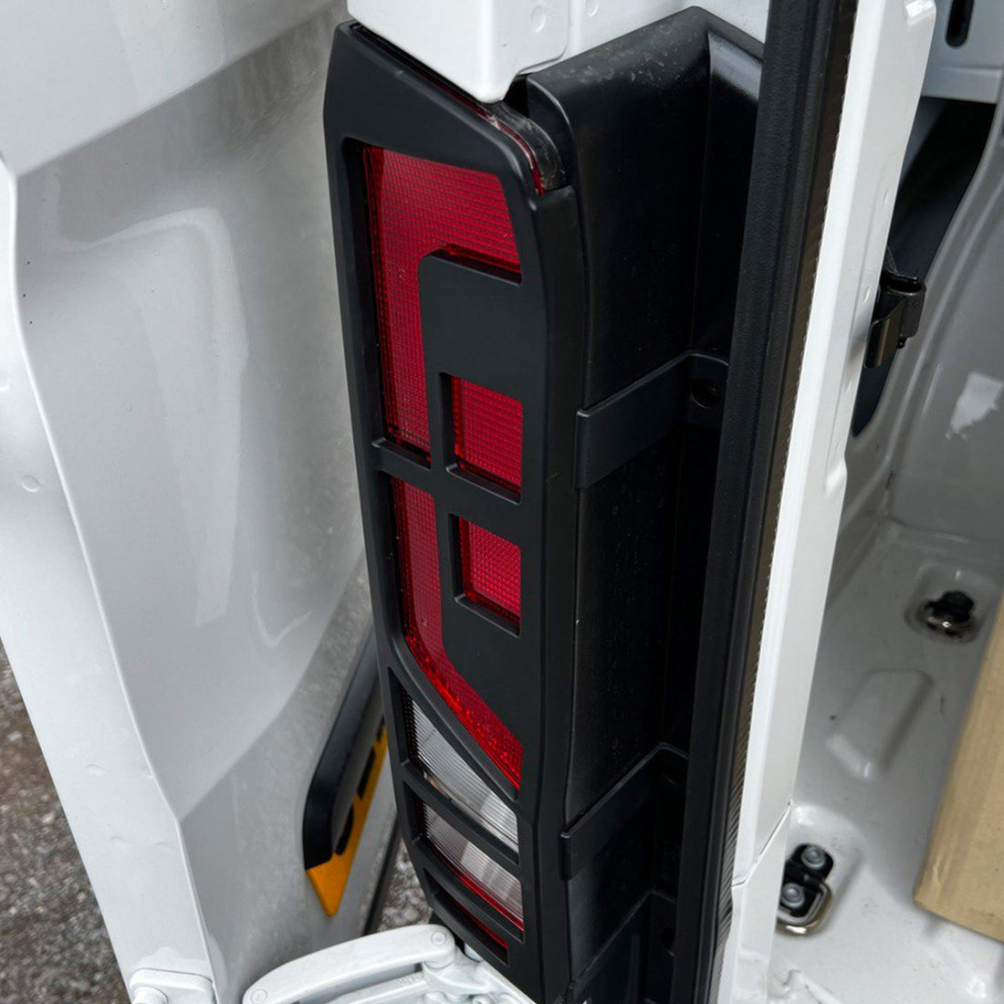 For MAN TGE Rear Light Guards - Matte Black Protection (2018+)