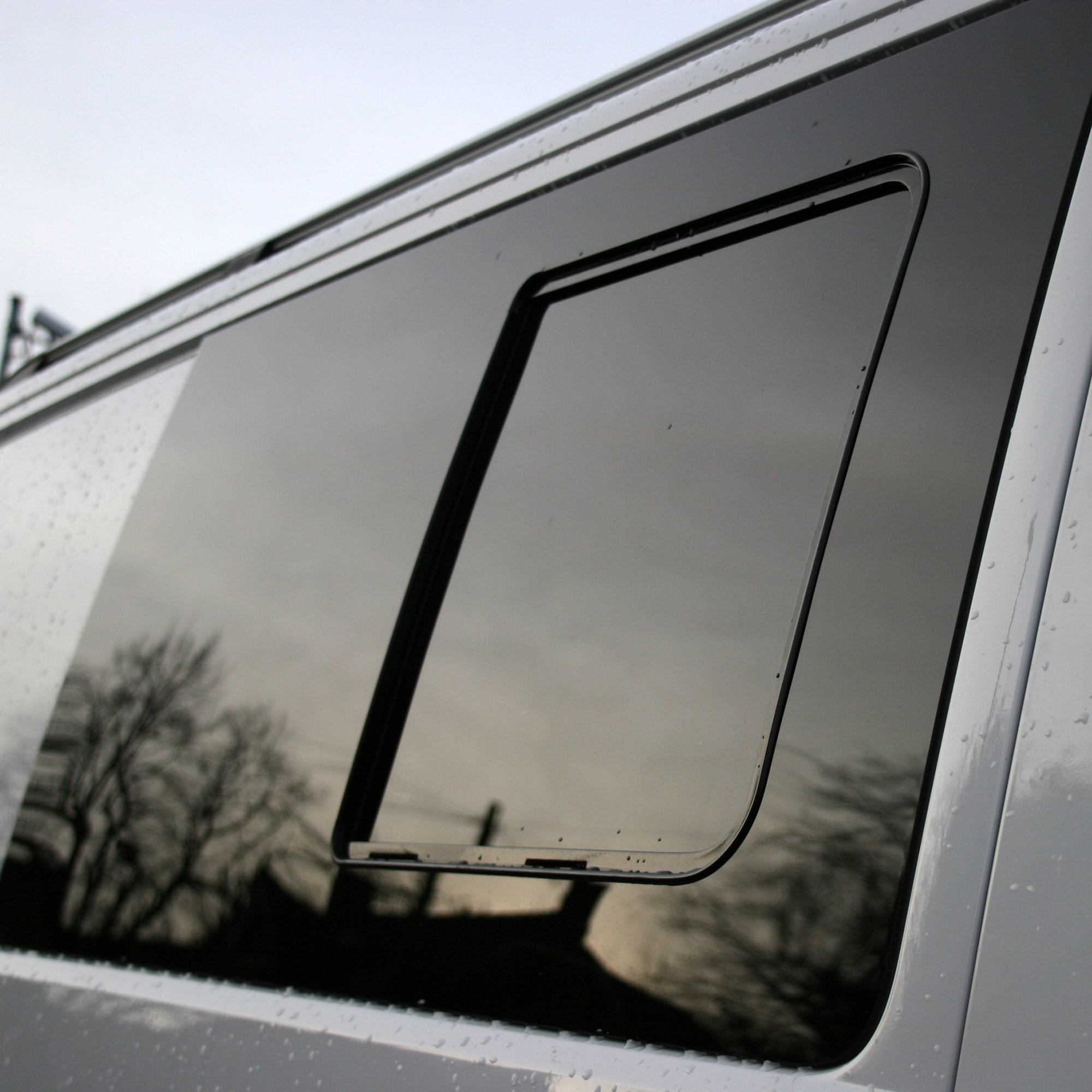 For VW T6 Transporter Sliding Side Window – Tinted Limo Glass | Van-X