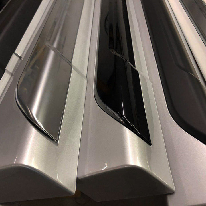 For VW T6.1 Transporter LWB Side Painted Ready Skirts Reflex Silver Plastic Painted and Ready to Fit