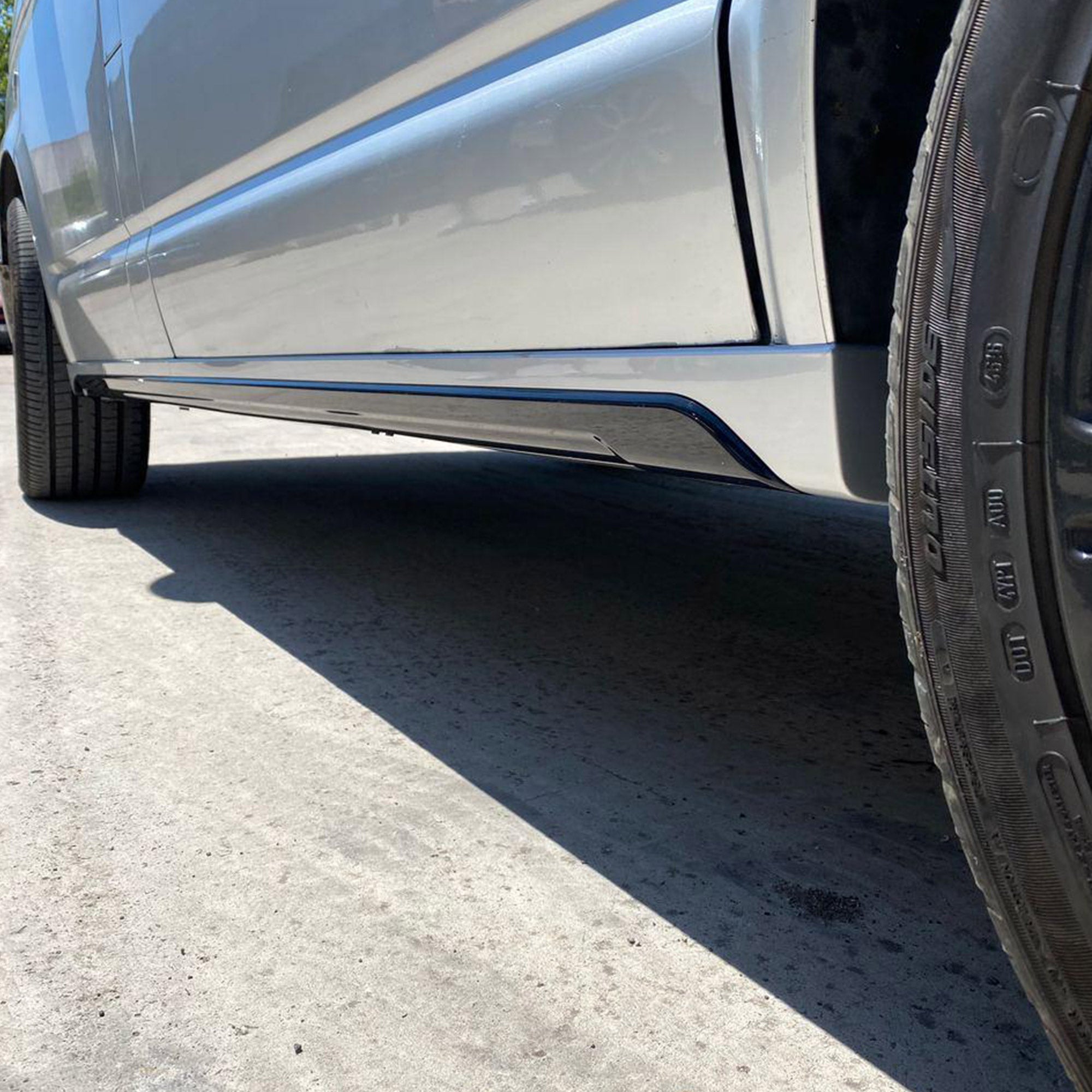 For VW T6 Transporter SWB Side Skirts Reflex Silver Plastic Painted and Ready to Fit