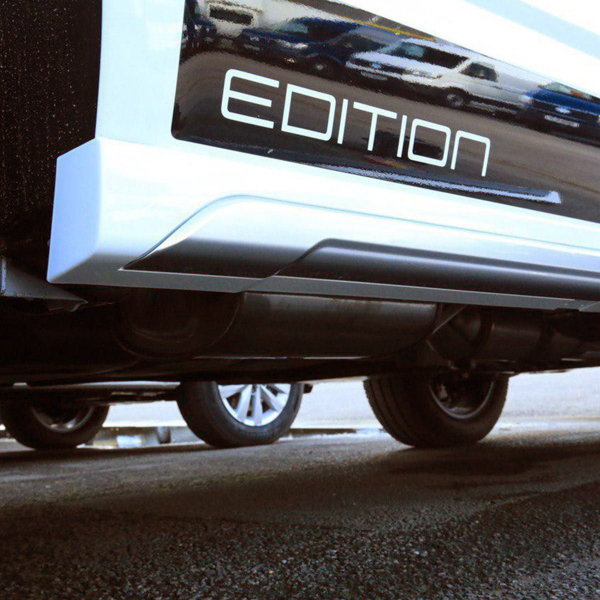 For VW T6 Transporter SWB Side Skirts Candy White Plastic Painted and Ready to Fit