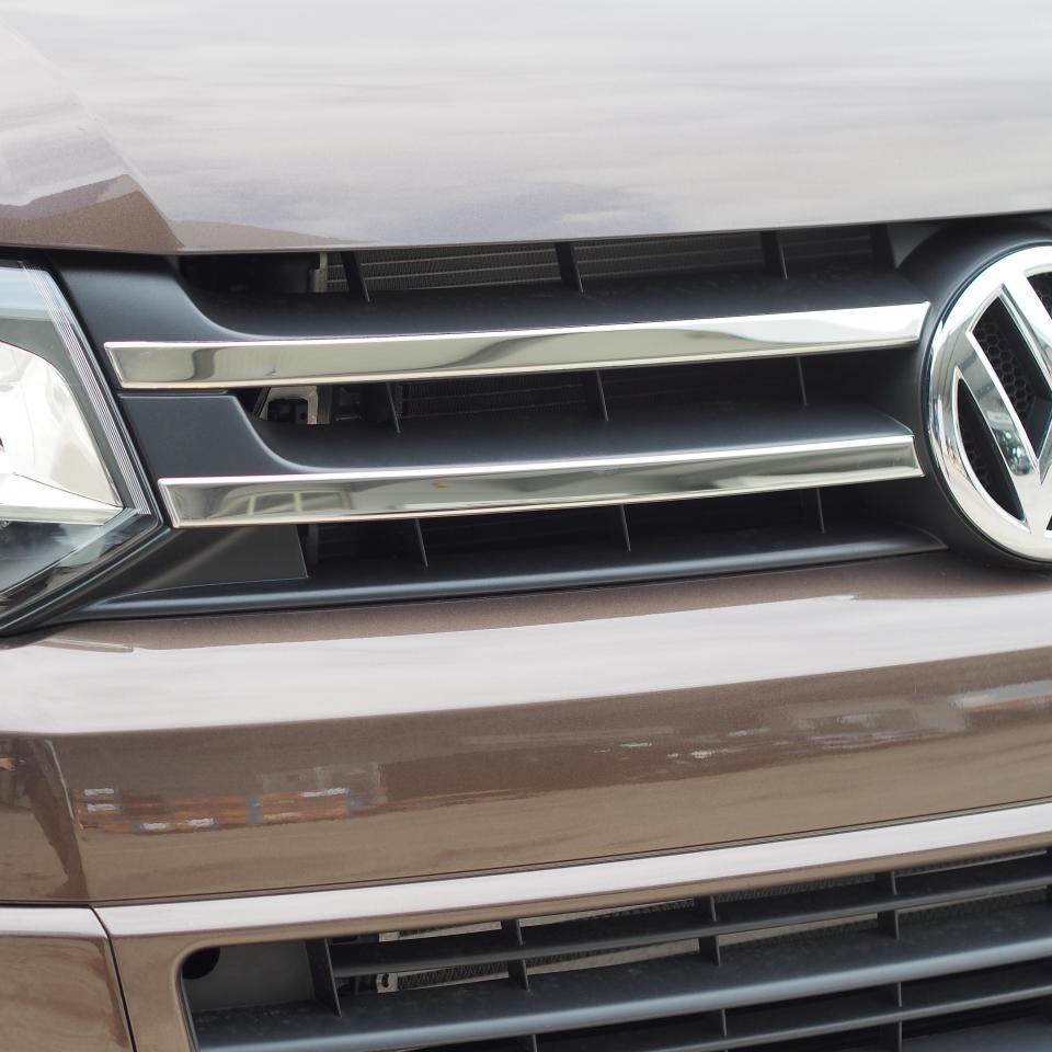 For VW T5.1 Transporter Twin-Line Front Grille Trim (4 Piece) | Stainless Steel Styling | Van-X