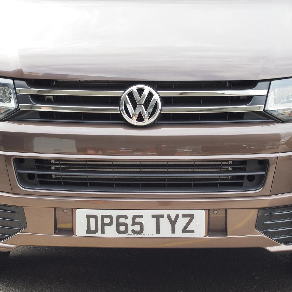 For VW T5.1 Transporter Twin-Line Front Grille Trim (4 Piece) | Stainless Steel Styling | Van-X