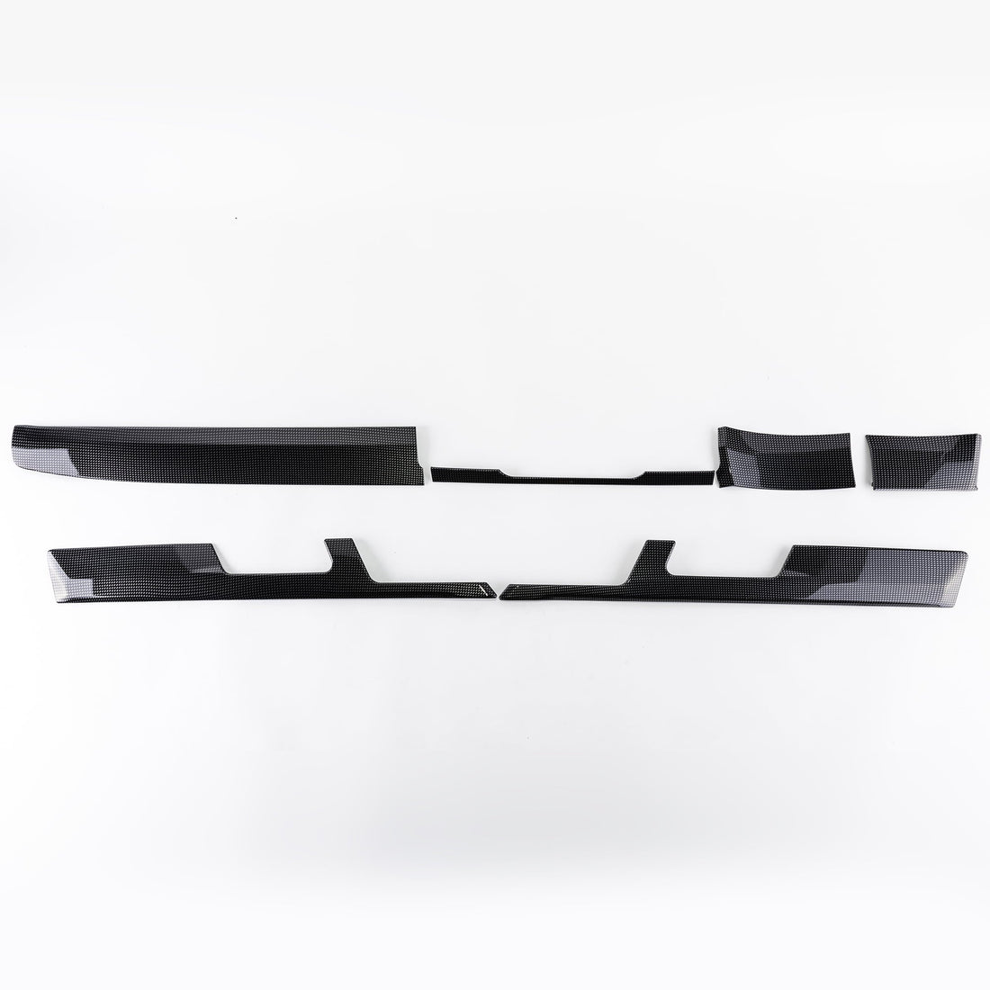 For VW T6 Transporter Lower Dash Trims – Silver Dot Effect Finish | Van-X