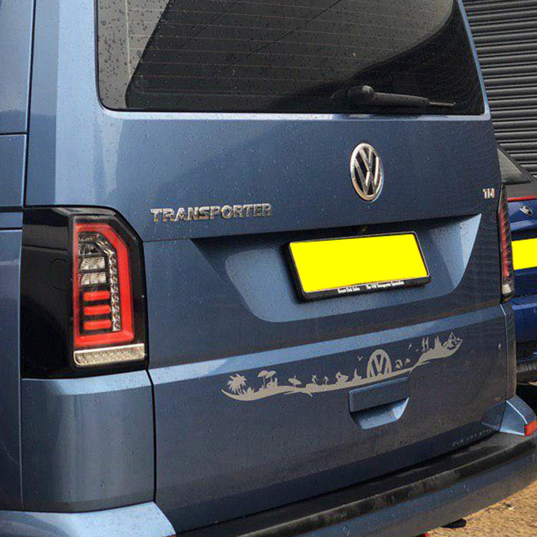 For VW T6 Transporter 2015–2020 Tailgate LED Rear Lights Clear Lens Full LED Light Upgrade – Van-X