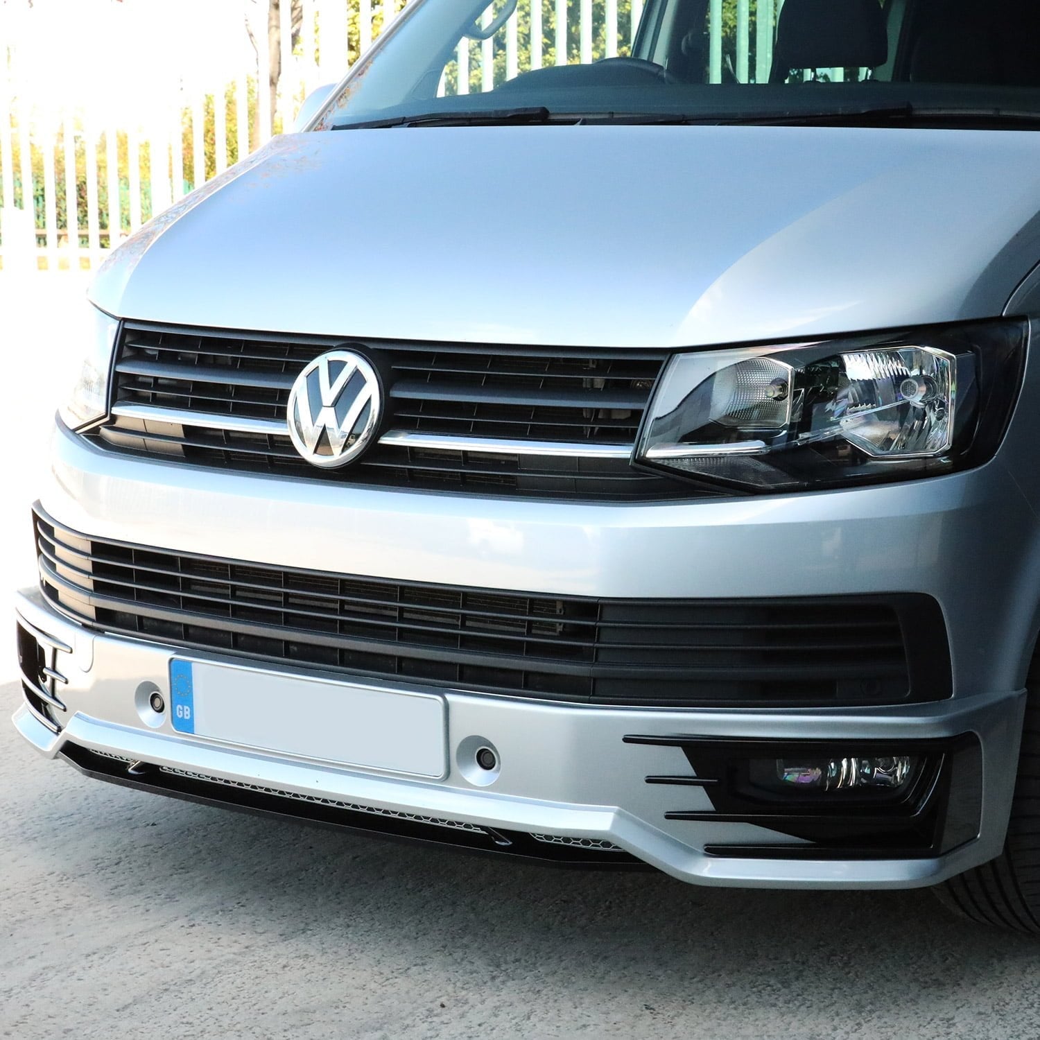 For VW T6 Transporter Front Sportline Spoiler and Splitter B-Grade – Repaint Ready Custom Styling | Van-X