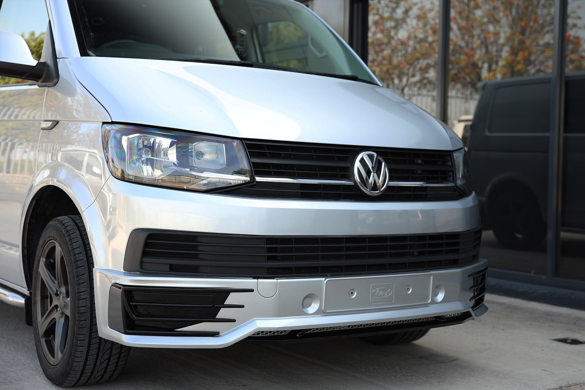 For VW T6 Transporter Front Sportline Spoiler and Splitter B-Grade – Repaint Ready Custom Styling | Van-X