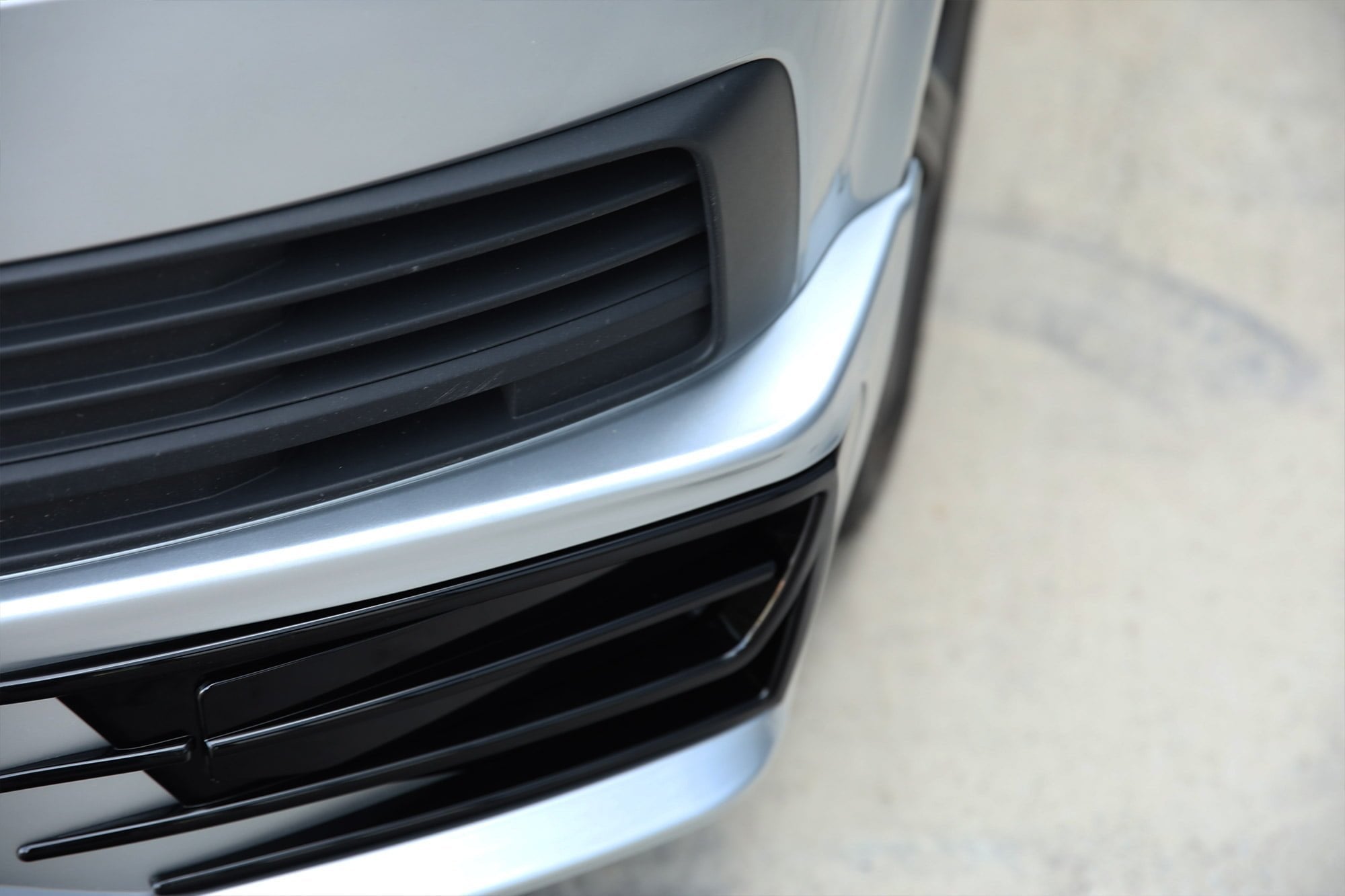 For VW T6 Transporter Front Sportline Spoiler and Splitter B-Grade – Repaint Ready Custom Styling | Van-X