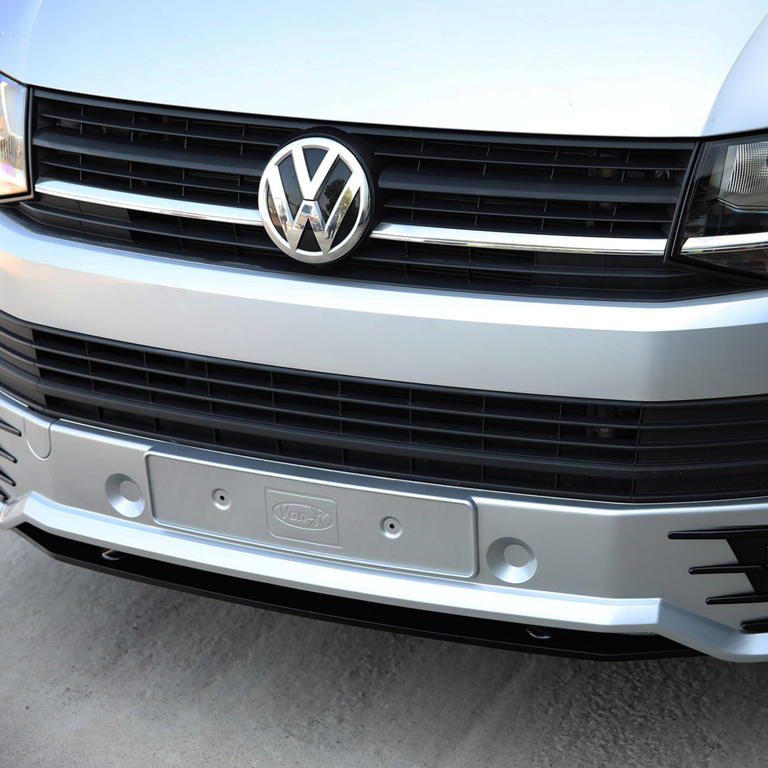 For VW T6 Transporter Front Sportline Spoiler and Splitter B-Grade – Repaint Ready Custom Styling | Van-X