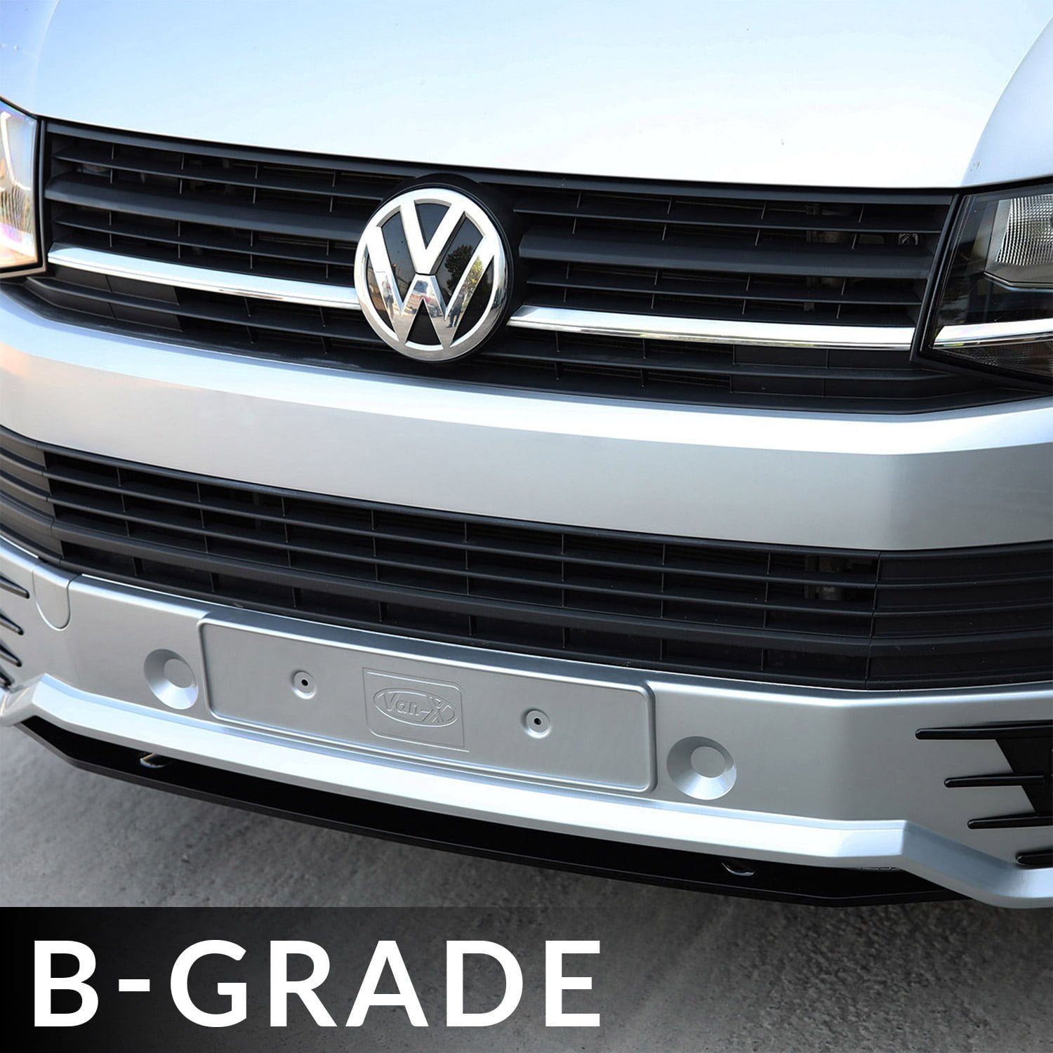 For VW T6 Transporter Front Sportline Spoiler and Splitter B-Grade – Repaint Ready Custom Styling | Van-X