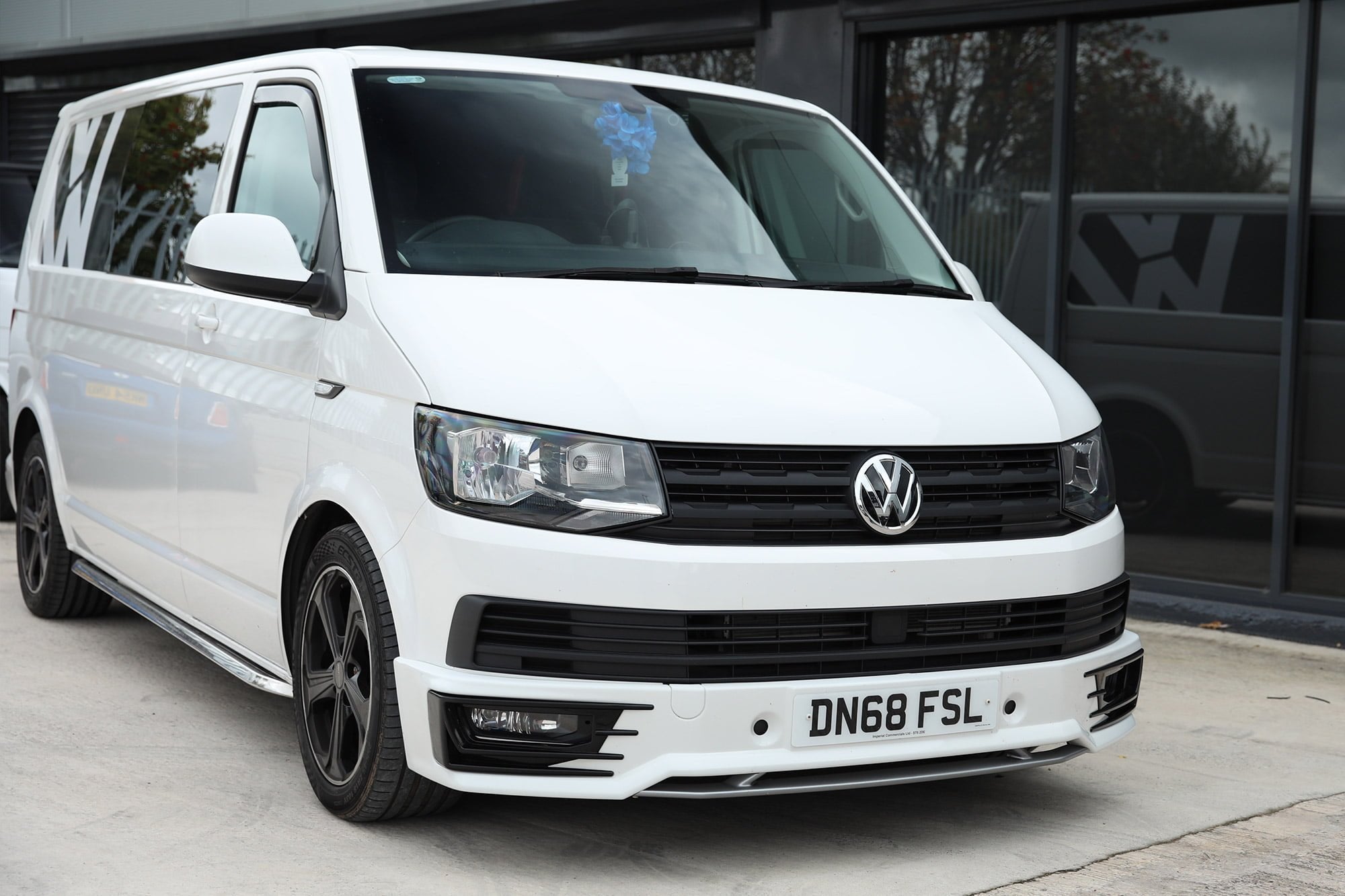 For VW T6 Transporter R-Line Front Grille Trim Kit | Matte Black | Van-X
